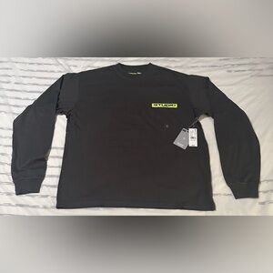 Supervsn Studio Men’s Black Long sleeve T-Shirt oversized small fits a medium
